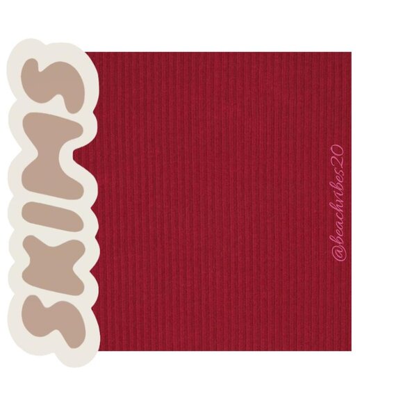 SKIMS Soft Lounge Ribbed Stretch-Modal Wide-leg Pant Brick Medium NWT - Picture 5 of 5